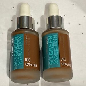 2 x Maybelline New York Green Edition Superdrop Tinted Oil Foundation Shade 090